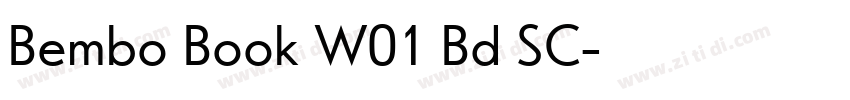 Bembo Book W01 Bd SC字体转换